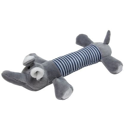 Bite-Resistant Plush Dog Toys with Squeaky Sound