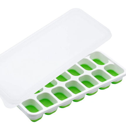 14-Grid Silicone Ice Cube Tray for Square Ice Blocks Maker