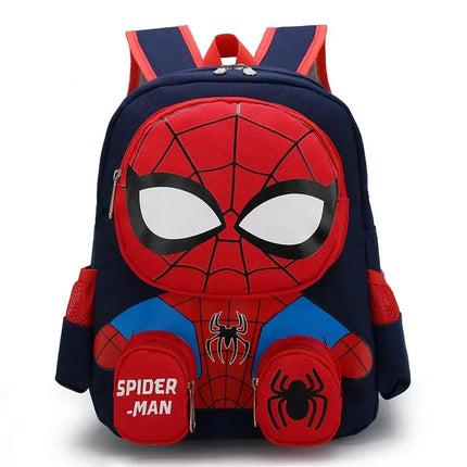 Spider-Man 3D Cartoon Backpack – Superhero Kids School Bag