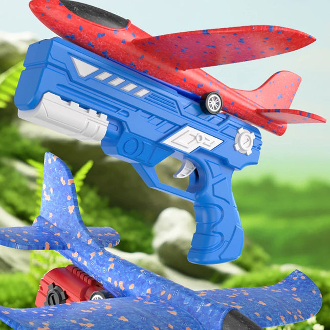 Children's Foam Ejection Aircraft Toy - Parent-Child Outdoor Interactive Flying Toy