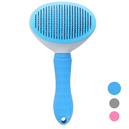 Self-Cleaning Pet Hair Removal Comb for Cats and Dogs Grooming