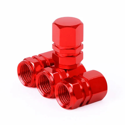 Decorative Aluminum Tire Valve Stem Caps - Dustproof Covers