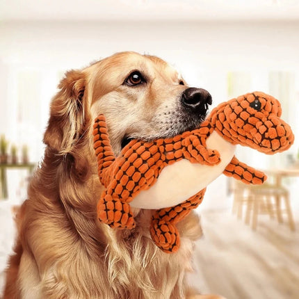 Bite-Resistant Plush Dog Toys with Squeaky Sound