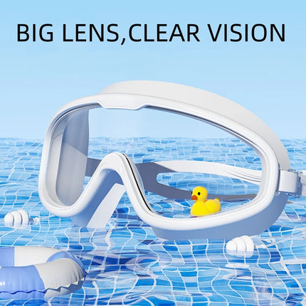 Big Frame HD Swimming Goggles with Anti-Fog and UV Protection