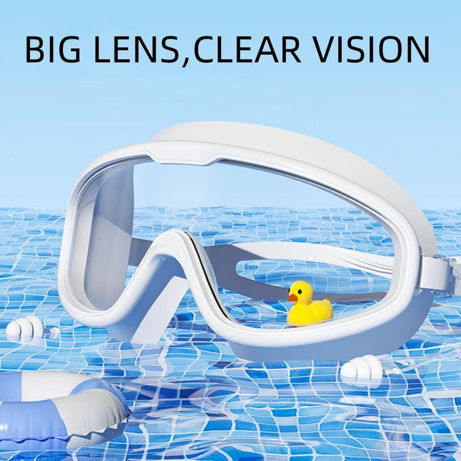 Big Frame HD Swimming Goggles with Anti-Fog and UV Protection