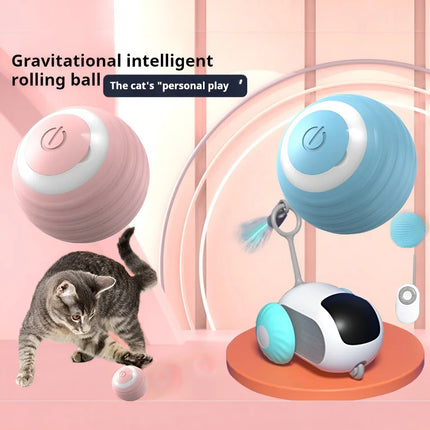 Smart Interactive Cat Toy Ball – Automatic Rolling Pet Game