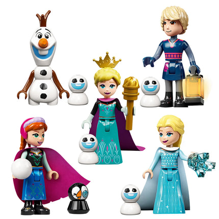 5pcs Disney FROZEN Princess Elsa Mini Figma Building Blocks Model Toys for Kids