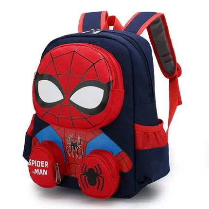 Spider-Man 3D Cartoon Backpack – Superhero Kids School Bag