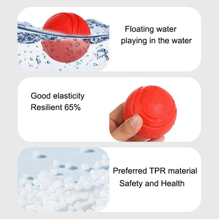 MADDEN Solid Rubber Bouncy Ball - Durable Dog Training Toy