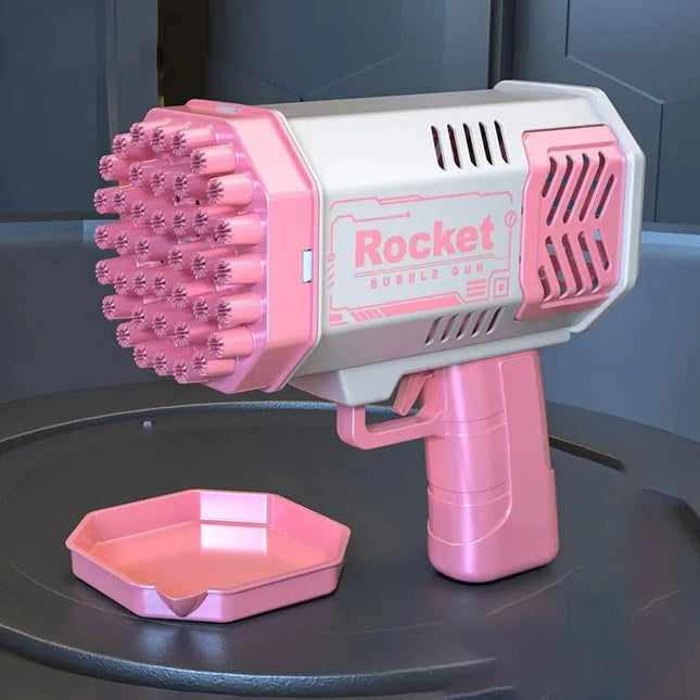 40-Hole Rocket Launcher Automatic Bubble Gun