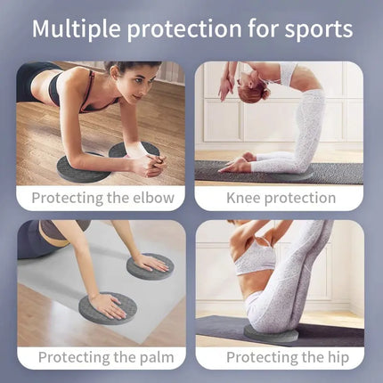 Yoga Knee Pads 2 Pack, Thick Exercise Cushions for Knees, Elbows, and Wrists