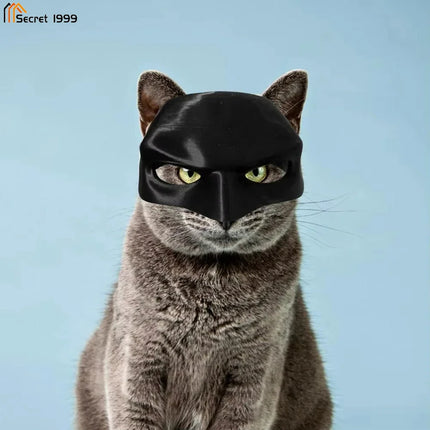 Halloween Black Bat Cat Mask – Cool Superhero Cosplay for Pets