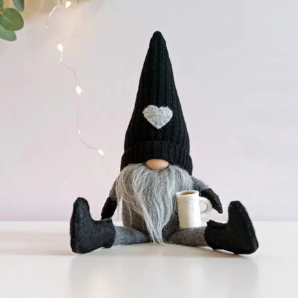 Plush Coffee Gnome Dolls for Christmas & Kitchen Decorations