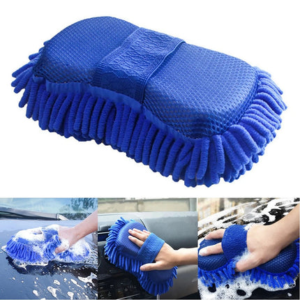 Car Cleaning Sponge Wash Brush Microfiber Polishing Scratch-Free Tool