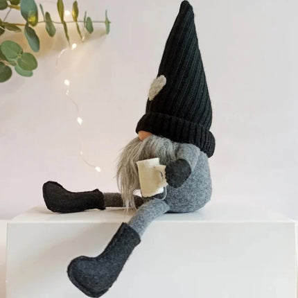 Plush Coffee Gnome Dolls for Christmas & Kitchen Decorations