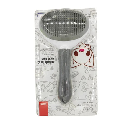 Self-Cleaning Pet Hair Removal Comb for Cats and Dogs Grooming