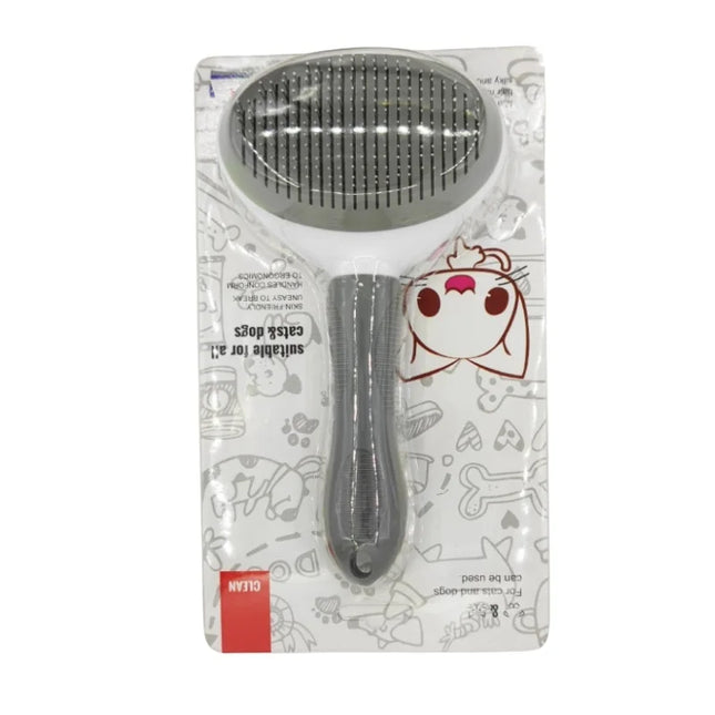 Self-Cleaning Pet Hair Removal Comb for Cats and Dogs Grooming