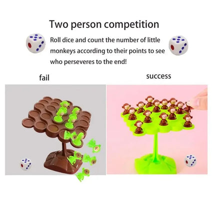 Creative Balancing Tree Toy – Digital Monkey Balance Scale Educational Math Game for Kids