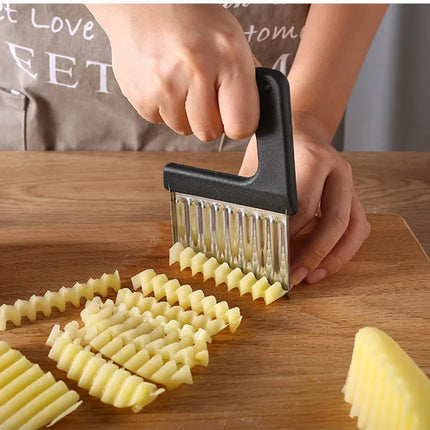 Stainless Steel Potato Chip Slicer and Crinkle Cutter for Fries