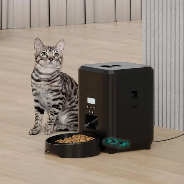 Smart Pet Feeder – Automatic Cat & Dog Food Dispenser with Timed Feeding