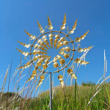 Magical Kinetic Metal Windmill Spinner for Garden Decoration