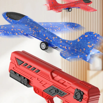 Children's Foam Ejection Aircraft Toy - Parent-Child Outdoor Interactive Flying Toy