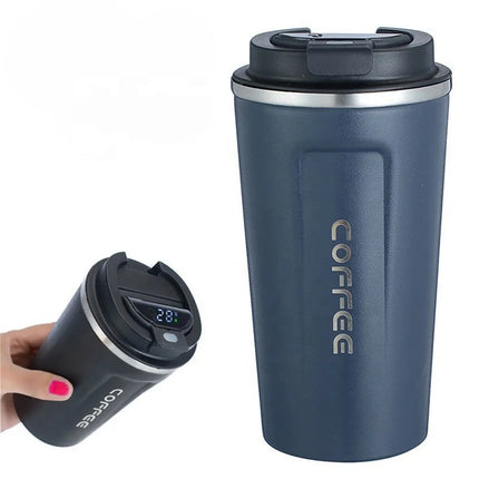 Smart Thermos Cup – Stainless Steel Tumbler with Temperature Display