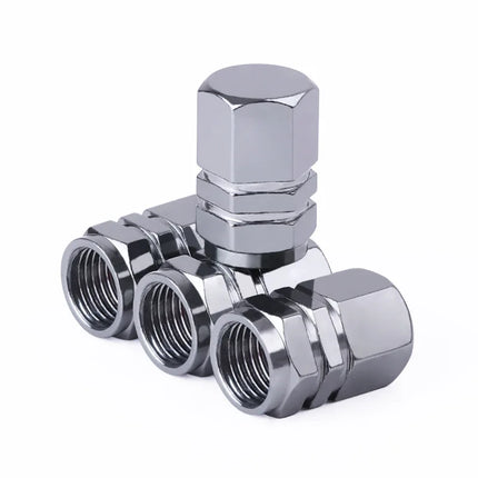 Decorative Aluminum Tire Valve Stem Caps - Dustproof Covers