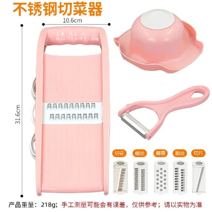 5-in-1 Multi-Functional Vegetable Chopper and Mandoline Slicer