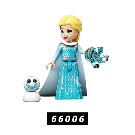 5pcs Disney FROZEN Princess Elsa Mini Figma Building Blocks Model Toys for Kids