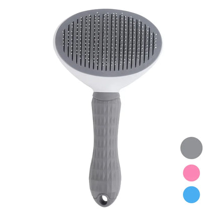 Self-Cleaning Pet Hair Removal Comb for Cats and Dogs Grooming