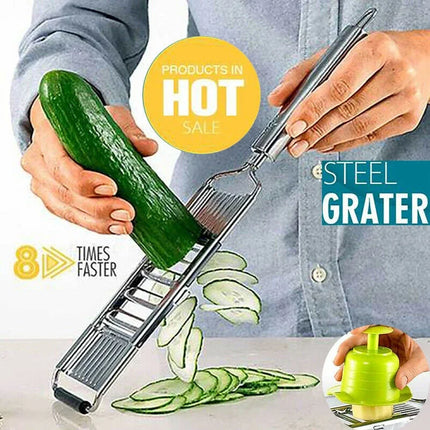 Stainless Steel Shredder Cutter for Easy Vegetable Slicing and Grating