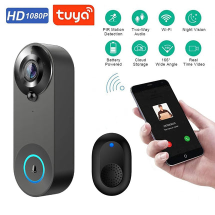 1080P Wireless Video Doorbell Camera - WiFi Smart Home Security