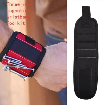 Strong Magnetic Wristband: Adjustable Tool Holder for Electricians