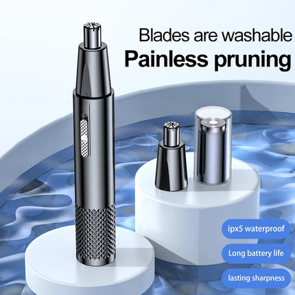 Portable USB Rechargeable Nose Hair Trimmer for Men