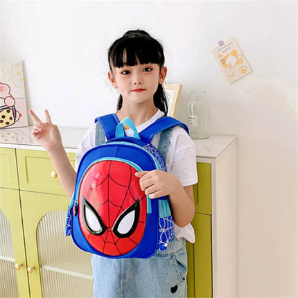 Marvel Spider-Man 3D Cartoon Shoulder Bag – Kids School Backpack