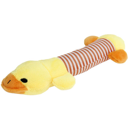 Bite-Resistant Plush Dog Toys with Squeaky Sound