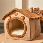 Foldable Pet House - Removable, Washable for Small Cats & Dogs