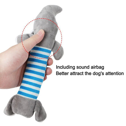 Bite-Resistant Plush Dog Toys with Squeaky Sound