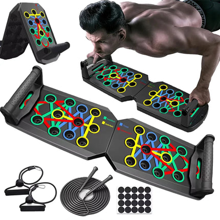 Portable Push-up Board Set for Chest, Arms, and Back Training