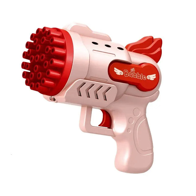 Light-Up 29-Hole Gatling Bubble Blaster for Kids