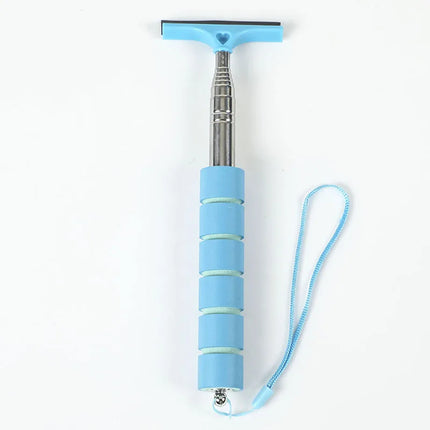 Car Rearview Mirror Wiper Cleaning Tool with Telescopic Handle for Auto Glass