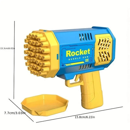 40-Hole Rocket Launcher Automatic Bubble Gun