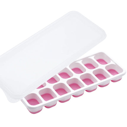 14-Grid Silicone Ice Cube Tray for Square Ice Blocks Maker