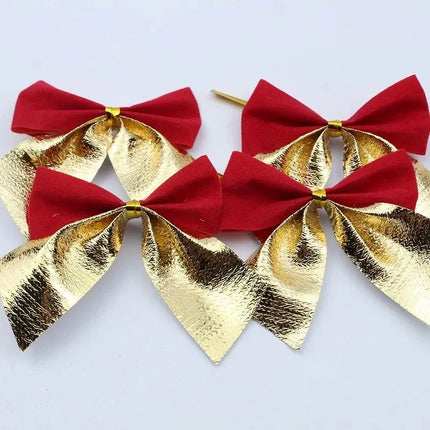 Set of 12/24/36 Christmas Bows for Tree, DIY, and Party Decorations