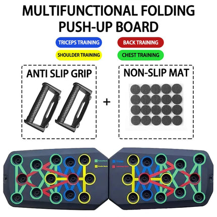 Portable Push-up Board Set for Chest, Arms, and Back Training