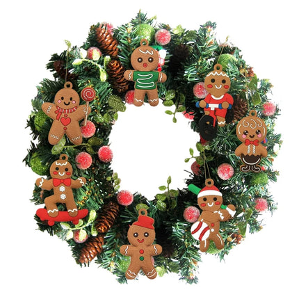 12pcs Christmas Gingerbread Man Ornaments for Tree Decor