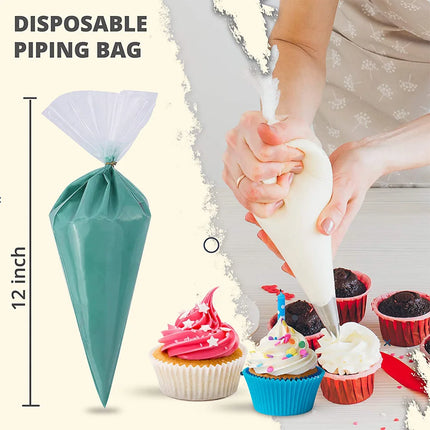 Durable Disposable Piping Bags for Cake and Pastry Decorating