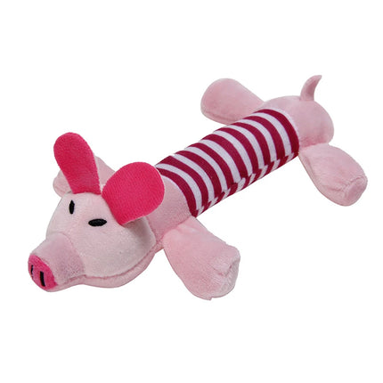 Bite-Resistant Plush Dog Toys with Squeaky Sound