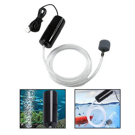 Silent Mini USB Charging Oxygenator for Fish Tanks and Aquariums